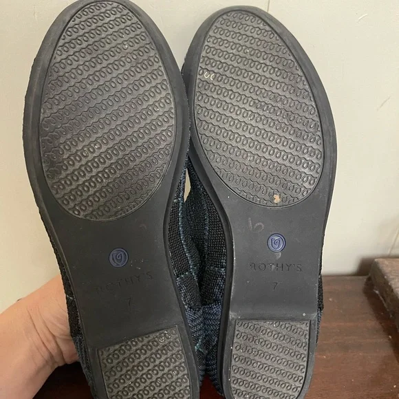 Rothy’s Lounge Loafer Retired preppy Plaid Size 7 Christmas forest Tartan - Picture 3 of 3